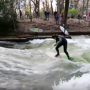 EISBACH, MUNICH • Surfing In the River?!